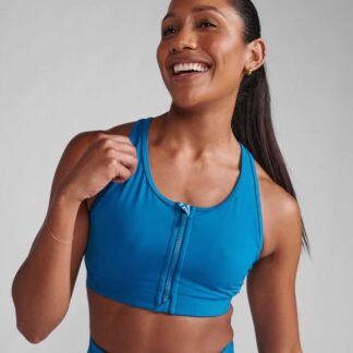 2XU Motion Zip Bra Seaport/White Seaport/White XXS