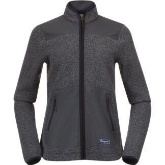 Bergans Nordmarka ReWool Pile Midlayer Jacket Wo Solid Dark Grey/Dark Shadow Grey Solid Dark Grey/Dark Shadow Grey S