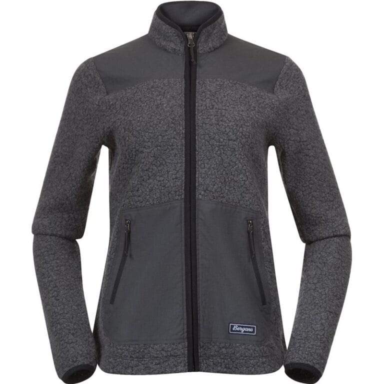 Bergans Nordmarka ReWool Pile Midlayer Jacket Wo Solid Dark Grey/Dark Shadow Grey