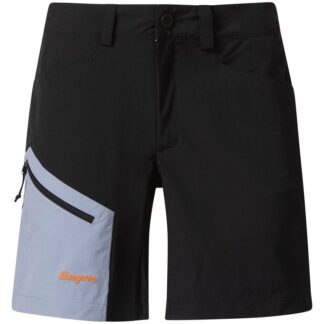 Bergans Vaagaa Light Softshell Shorts Women Black/Husky Blue 40