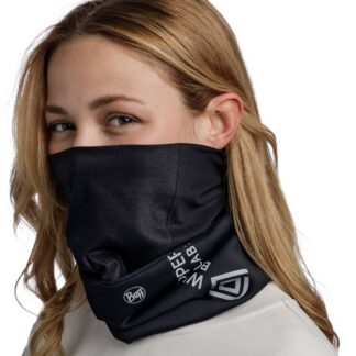 Buff Windproof Neckwarmer Logo Black