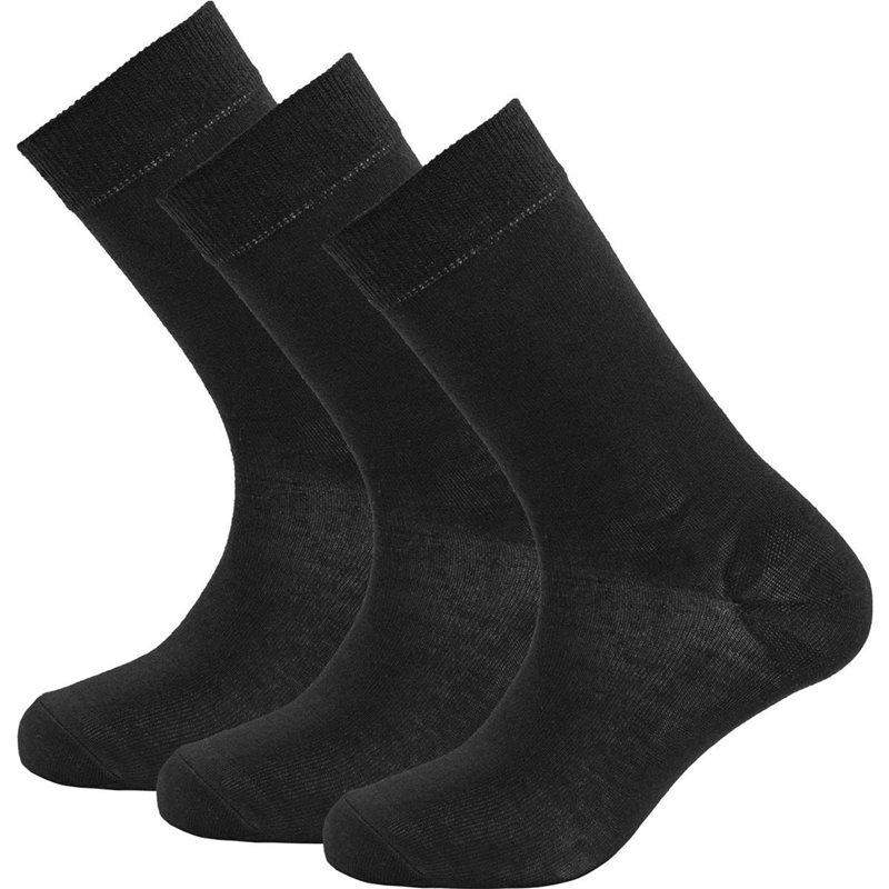 Devold Daily Merino Light Sock 3Pk Black Black 36-40