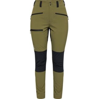 Haglöfs Mid Slim Pants Women Olive Green/True Black M