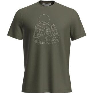 Icebreaker M Mer 150 Tech Lite III SS Tee Sunset Ca Loden Loden M