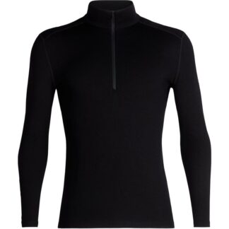 Icebreaker Men Merino 260 Tech LS Half Zip Black Black M