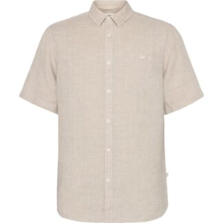 KnowledgeCotton Apparel Regular Linen SL Shirt Light Feather Gray Light Feather Gray S