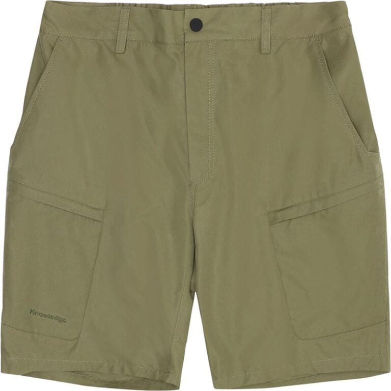 KnowledgeCotton Apparel Vent Canvas 200 Classic Shorts Burned Olive
