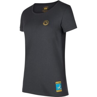 La Sportiva Climbing on the Moon T-Shirt W Carbon/Giallo Carbon/Giallo M