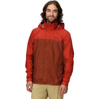 Marmot PreCip Eco Jacket Men Pecan/Sumac Pecan/Sumac S