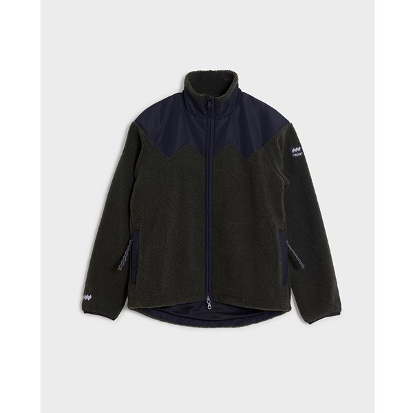 Mountain Works Hybrid Pile Fleece Top Military Military XS