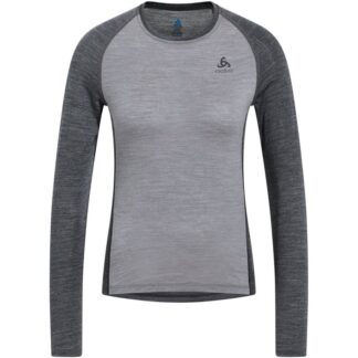 Odlo Natural Perform Pw 150 Bl Top Crew Neck Grey Melange/Dark Grey Melange Grey Melange/Dark Grey Melange L