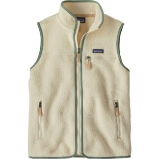 Patagonia W's Retro Pile Vest Natural W/Ellwood Green Natural w/Ellwood Green L