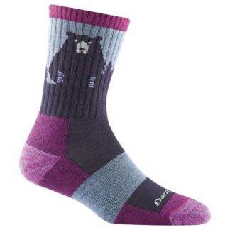 Darn Tough Bear Town Micro Crew Light Cushion Purple Purple S
