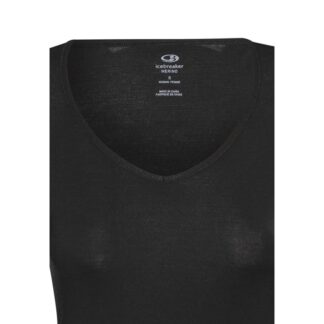 Icebreaker Siren LS Sweetheart Top Women Black Black M