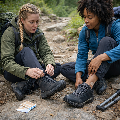 Tänk på att gå in dina kängor för att undivka obekvämheter!