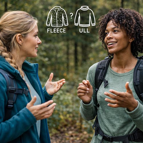 För och nackdelar men ull vs fleece, vilket är bäst!?