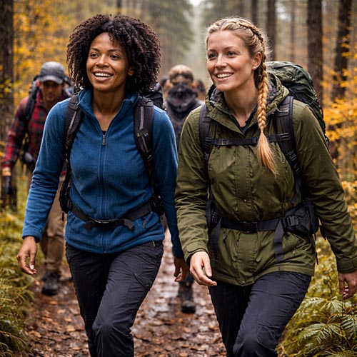 Vandringsskor passar bra med lätt packning.