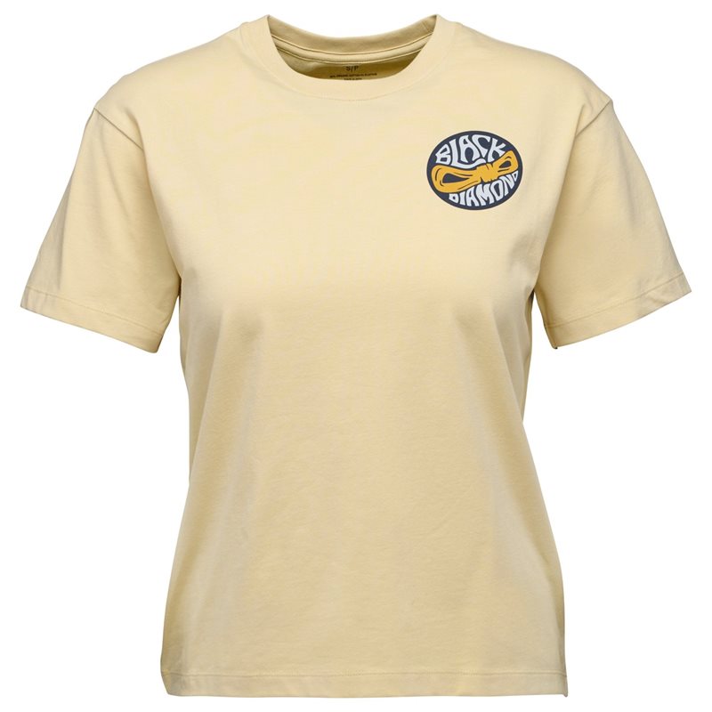 Black Diamond W Rope Badge Ss Tee White Oak White Oak S