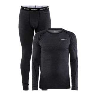 Craft Core Wool Merino Set M Black Melange S