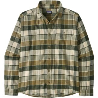 Patagonia M's L/S LW Fjord Flannel Shirt Rocky: Old Growth Green Rocky: Old Growth Green S