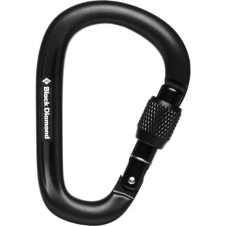 Black Diamond Pearlock Screwgate Carabiner Black Black