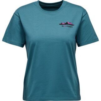 Black Diamond W Mountainscape Ss Tee Creek Blue Creek Blue S