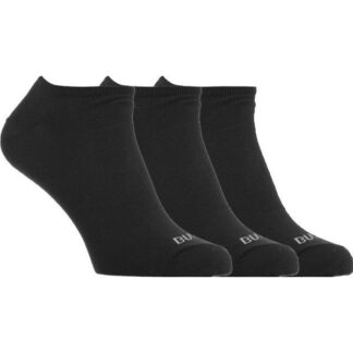 Bula 3Pk No Show Socks Black Black 43/45