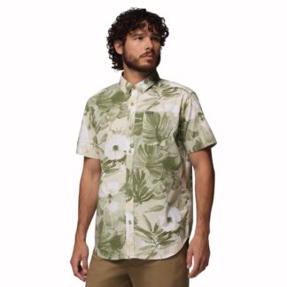 Columbia Men's Rapid Rivers Print Short Sleeve Shirt herrkrage