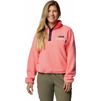 Columbia W Helvetia II Cropped Half Snap Fleece Alpenglow Alpenglow M