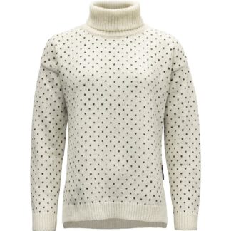 Devold Sørisen Wool High Neck Wmn Offwhite/Ink Offwhite/Ink S