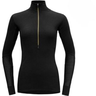 Devold Wool Mesh 190 Zip Neck Wmn Caviar Caviar S