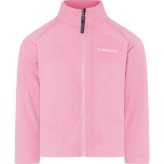 Didriksons Monte Kids' Full-Zip Light Heather Pink Light Heather Pink 110 cl