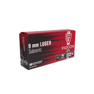Fiocchi 9 mm Luger Subsonic 158 gr FMJ 50 st/ask