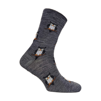 GreenGo Owl Merino Wool Socks daglig-
