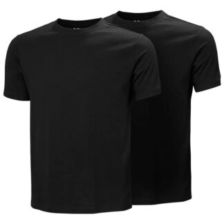 Helly Hansen 2-Pack Hh Cotton T-Shirt Black Black 2XL