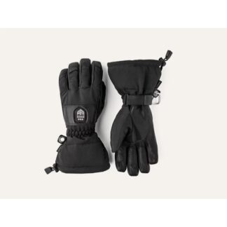 Hestra Heater Gauntlet - 5 Finger Black/Black
