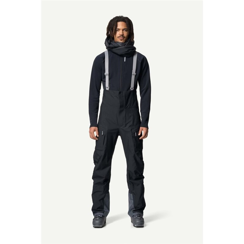 Houdini M's Rollercoaster Bib Pants True Black True Black S