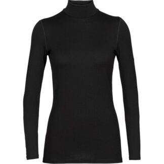 Icebreaker 260 Tech LS Turtleneck Shirt Women Black M