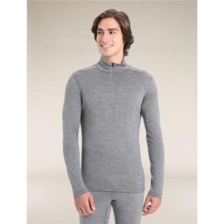 Icebreaker M 200 Oasis LS Half Zip Gritstone Hthr-013 - XS