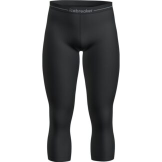 Icebreaker Men Merino 200 Oasis 3/4 Leggings Black Black S