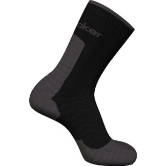 Icebreaker Men Merino Hike+ Light Crew Black/Obsidian - L