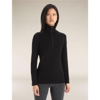 Icebreaker W 260 Tech LS Half Zip Black Black XS