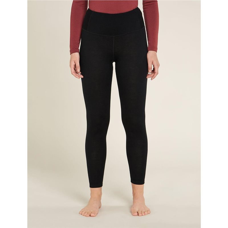 Icebreaker W Mer 260 Tech High Rise Leggings Black Black XS