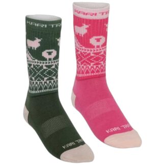 Kari Traa Puffin Sock 2Pk Pink Pink 38-39