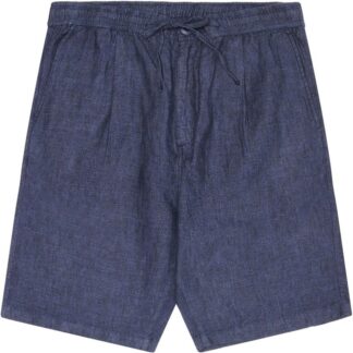 KnowledgeCotton Apparel Fig Loose Linen Shorts Total Eclipse Total Eclipse S