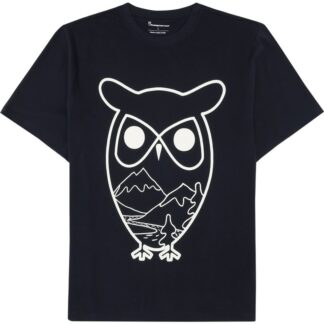 KnowledgeCotton Apparel Regenerative Organic Cotton Front Print Night Sky Night Sky S