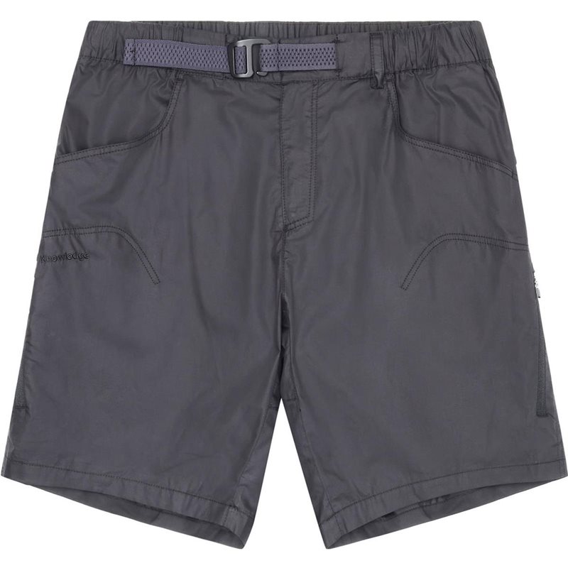 KnowledgeCotton Apparel Vent Ribstop 90 Lightweight Shorts Black Jet Black Jet S