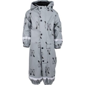 Lindberg Lekhyttan Rain Baby Overall. Fleece Grey/Black Grey/Black 80 cl