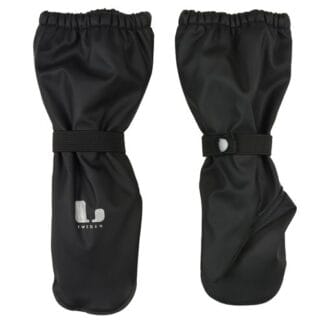 Lindberg Varekil Rain Mitten. Fleece Black Black 1/2Y