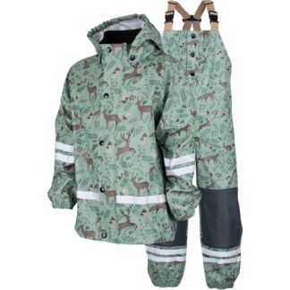 Lindberg Vattholma Rain Set Green/Brown - 90
